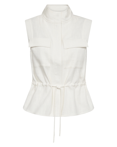 Mos Mosh - MMLelo Ramie Vest - Ecru